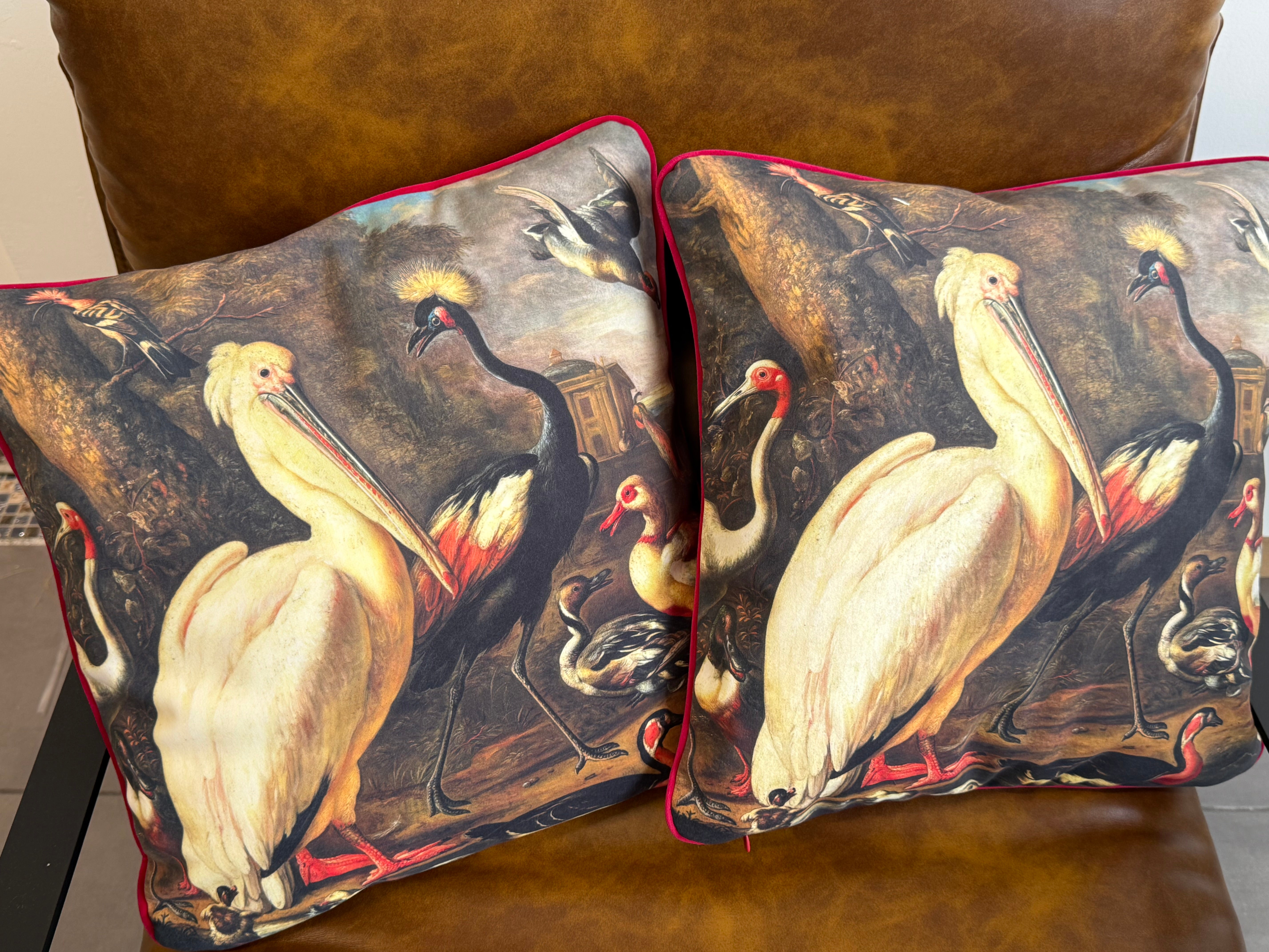 Coppia di Federe per Cuscini in Velluto 40x40 cm – Design Decorativo con Retro in Tinta Unita e Zip Nascosta