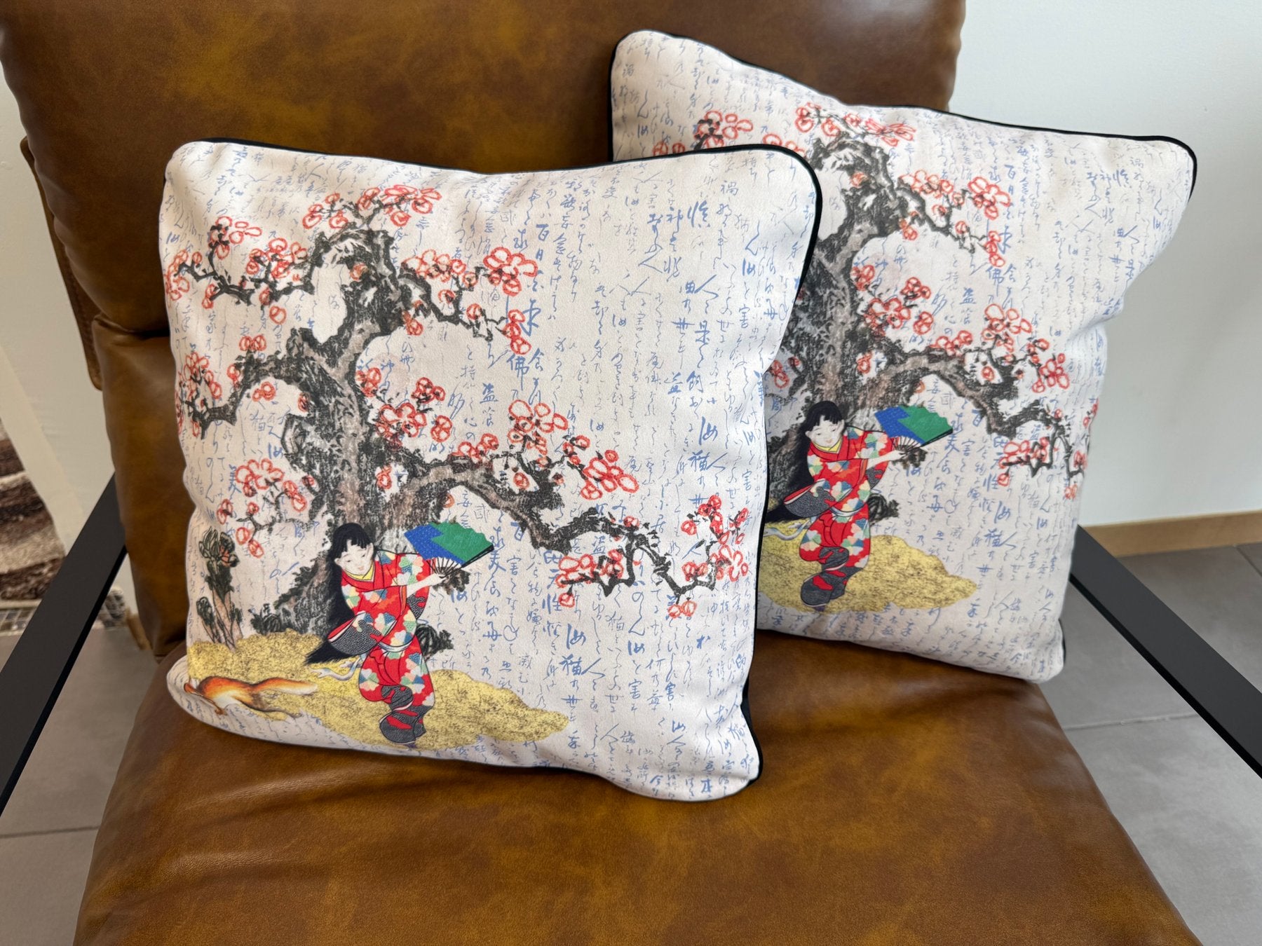 Coppia di Federe per Cuscini in Velluto 40x40 cm – Design Decorativo con Retro in Tinta Unita e Zip Nascosta