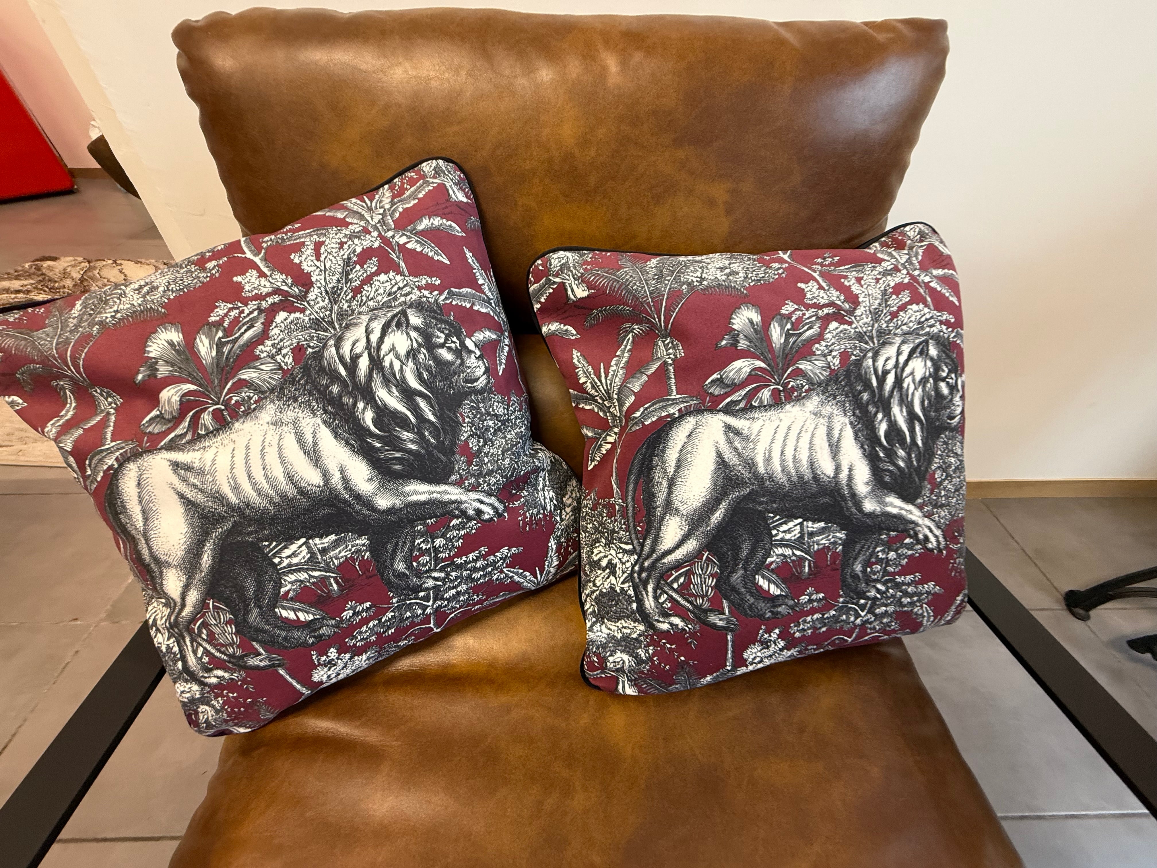 Coppia di Federe per Cuscini in Velluto 40x40 cm – Design Decorativo con Retro in Tinta Unita e Zip Nascosta