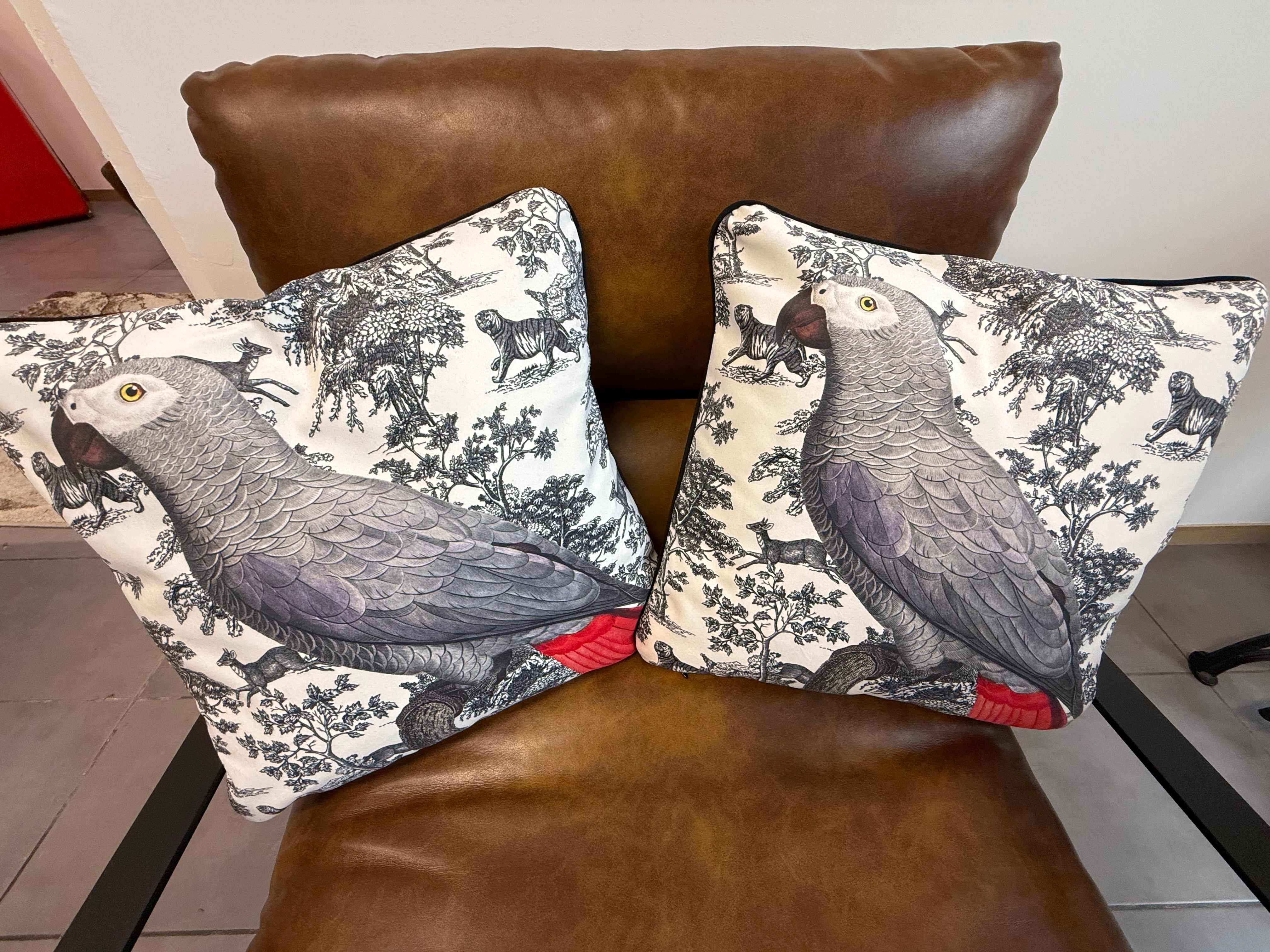 Coppia di Federe per Cuscini in Velluto 40x40 cm – Design Decorativo con Retro in Tinta Unita e Zip Nascosta